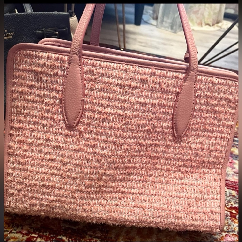 Kate Spade pink tweed tote - Picture 2 of 5